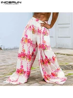 incerun 2022 fashion casual new mens long pant loose comfortable stylish male hot sale gradient tie dye printing trousers s 5xl