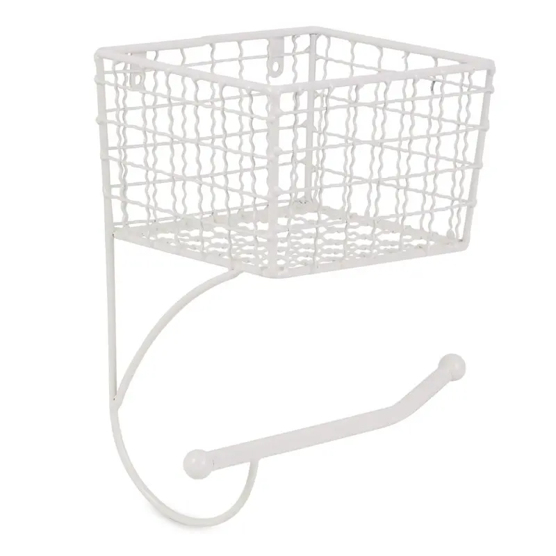 

Antique White Farmhouse Toilet Paper Holder