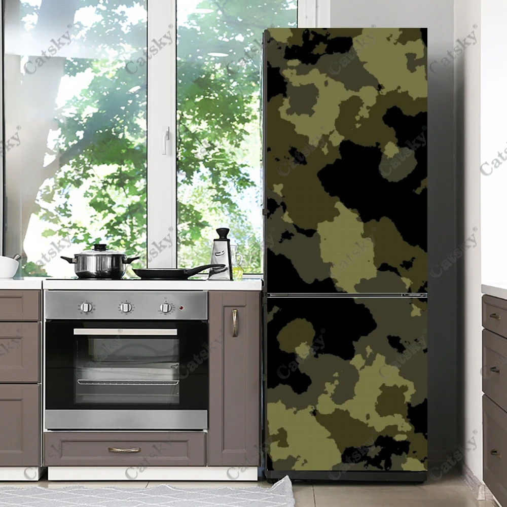 Камуфляжная наклейка на холодильник домашний декор кухонная Настенная Наклейка