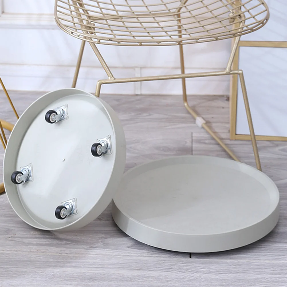 

Pot Trays Plants Plastic Gardening Pots Planter Wheels Roller Base Flowerpot Bonsai Round