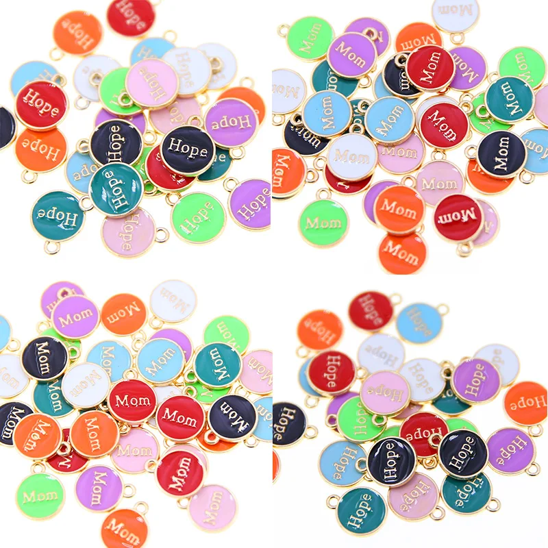 50 шт., эмалевые надписи, 12 х15 мм