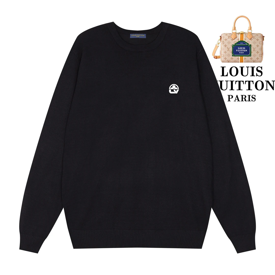 свитер Louis Vuitton Модный мужской вязаный джемпер Осенне-зимний мягкий теплый