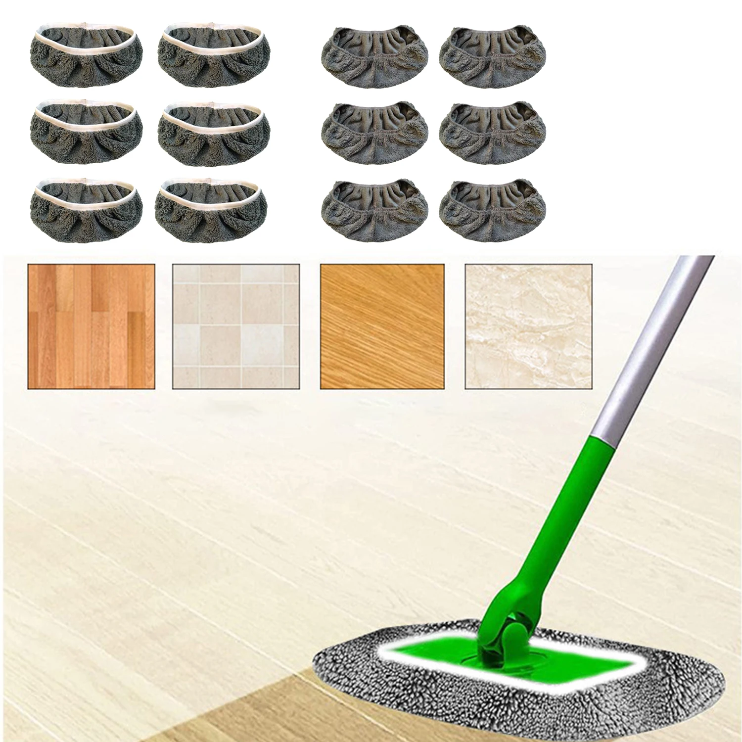 Утолщенная Швабра из микрофибры для ванной комнаты