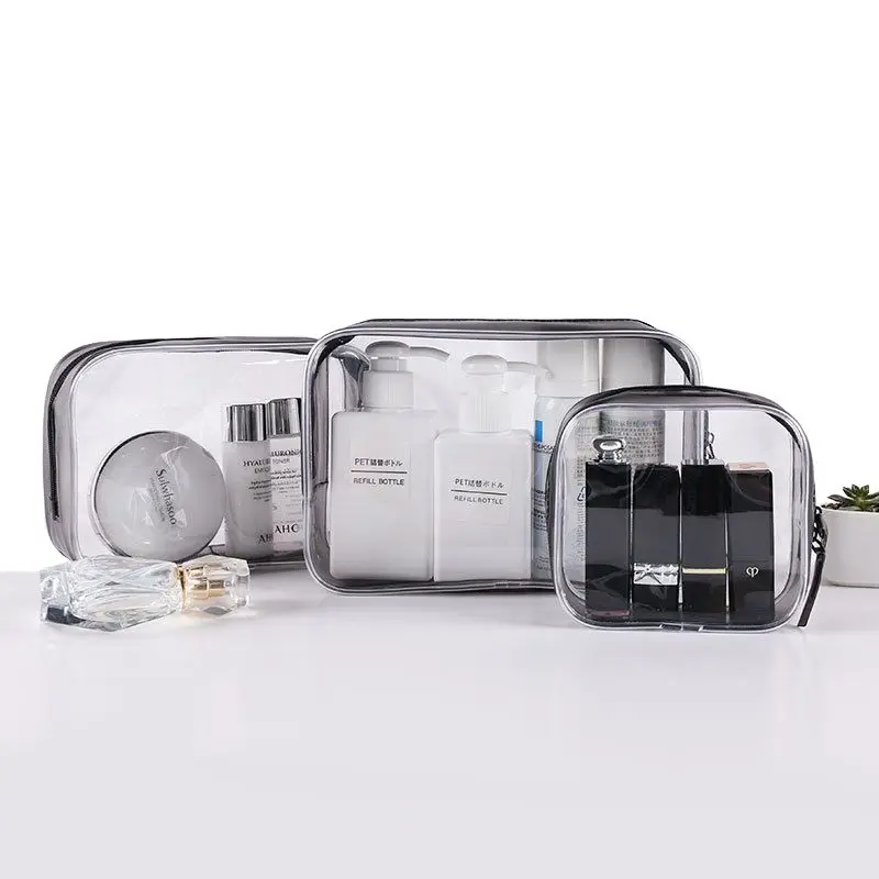 

Прозрачная дорожная компактная Женская водонепроницаемая сумка для домашнего макияжа, туалетных принадлежностей, Портативная сумка для х...