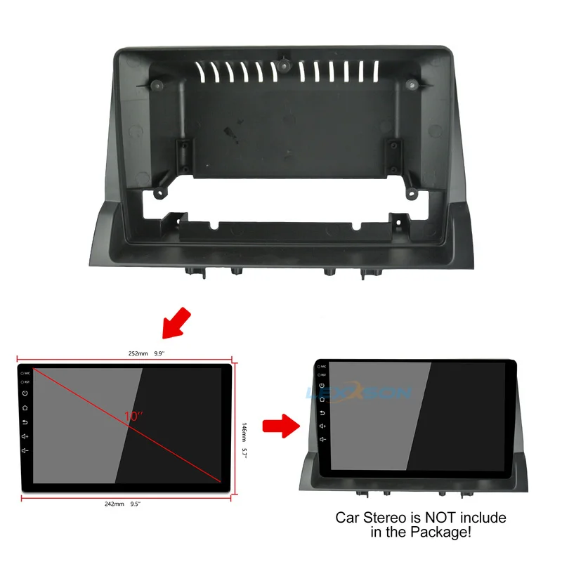 10 1 дюймовая Автомобильная панель Fascia ДЛЯ MAZDA 6 2004-2008 двойная Din рама Dvd аудио