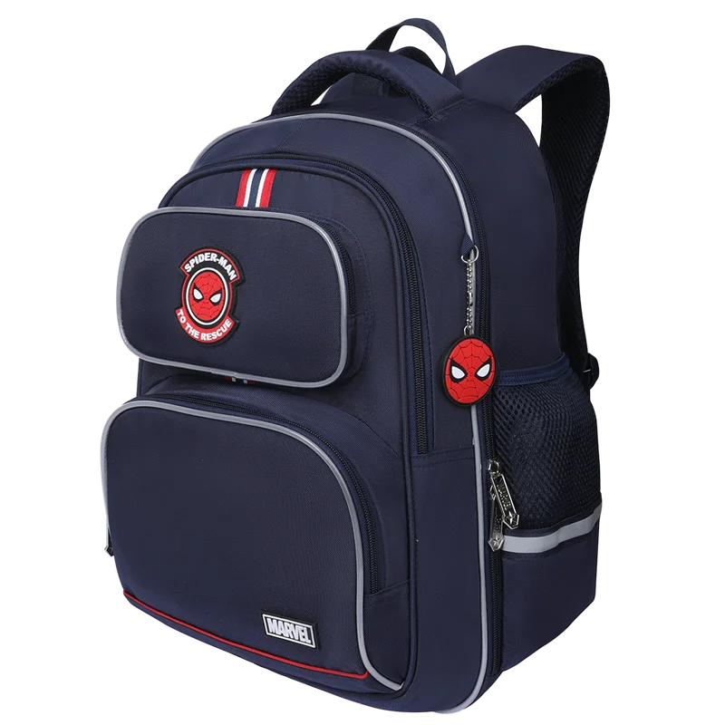 Disney Spider Man Schoolbag Boys Elementary School Orthopedic Backpack Lightweight Large Capacity High Quality