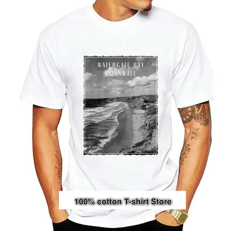 

Camiseta de Watergate Bay cornuall for hombre, camisa de Surf famosa, newest de 114