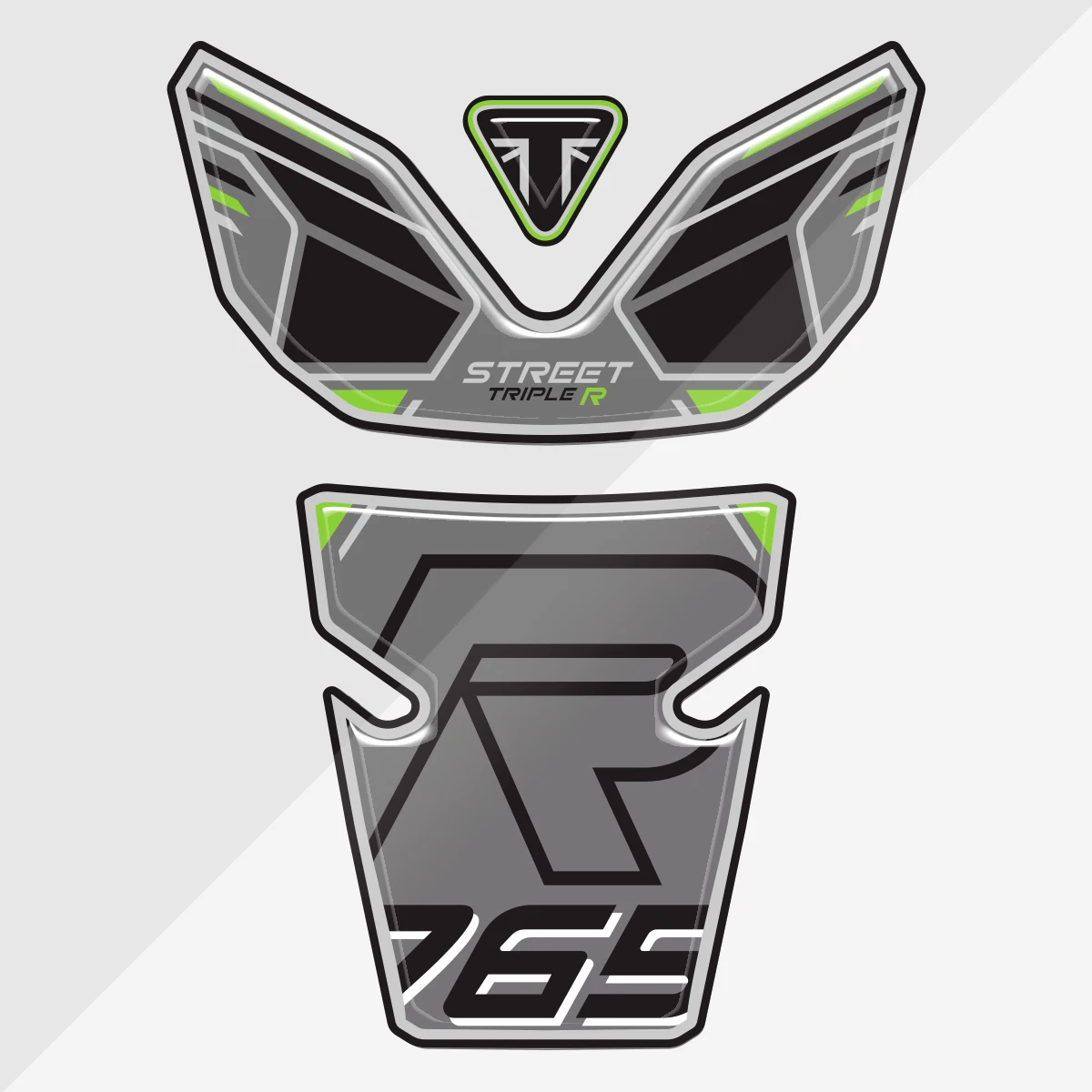 Стикер для топливного бака Triumph HP 765R STREETTRIPLER 765 R 2023-2024 3D гелевая наклейка