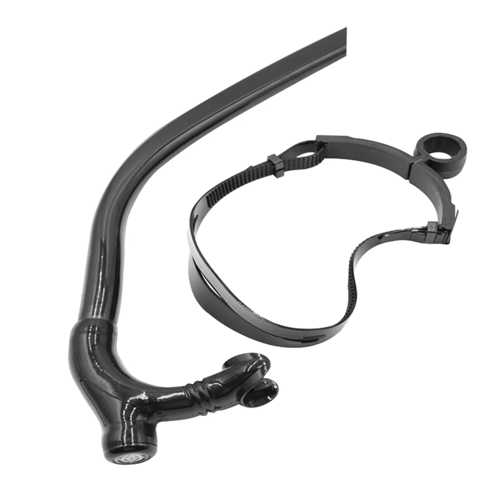 

Front Breathing Soft Silicone Single Professional Adjustable Swimming Training Dry Diving Snorkel Snorkeling Tube Underwater