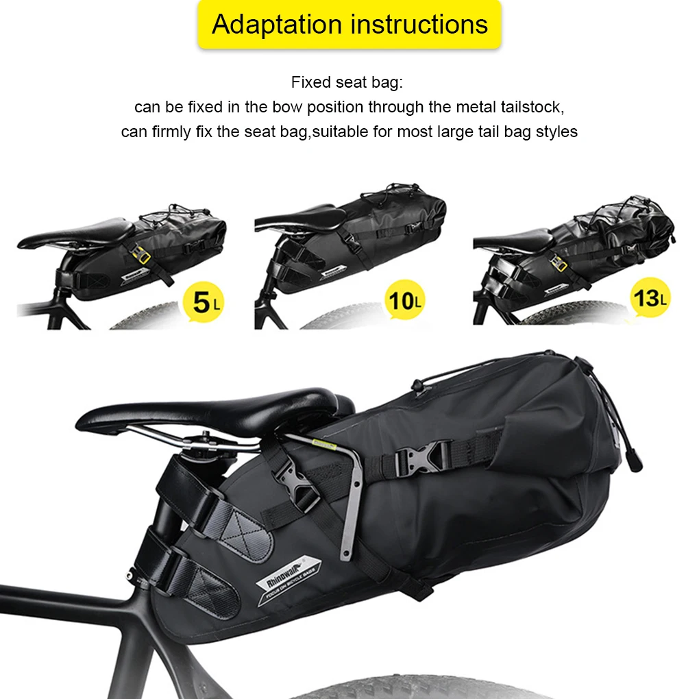 

Bike Saddle Bag Bracket MTB Rear Rack Screw-mounted Stabilizer Bicycle