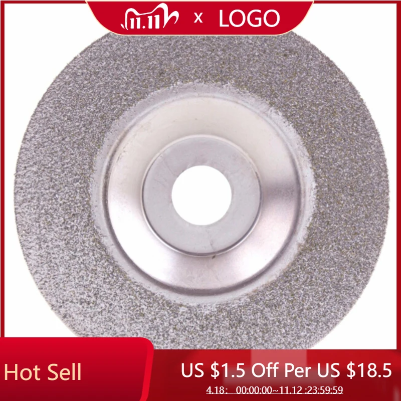 

4" 60Grit Diamond Coated Grinding Disc Wheel For Angle Grinder Coarse Glass Lapidary Saw Blades Rotary Abrasive Tools NEW