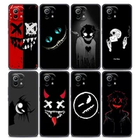 smile skeleton devil phone case for xiaomi mi 11 11t 11x pro lite ne 12 poco x3 f3 m3 m4 nfc pro soft thin cover funda