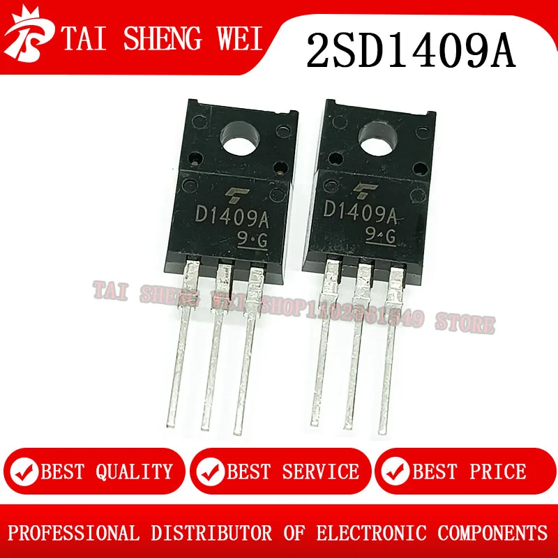 

10pcs 2SD1409A TO-220F D1409A 1409 TO220F New original