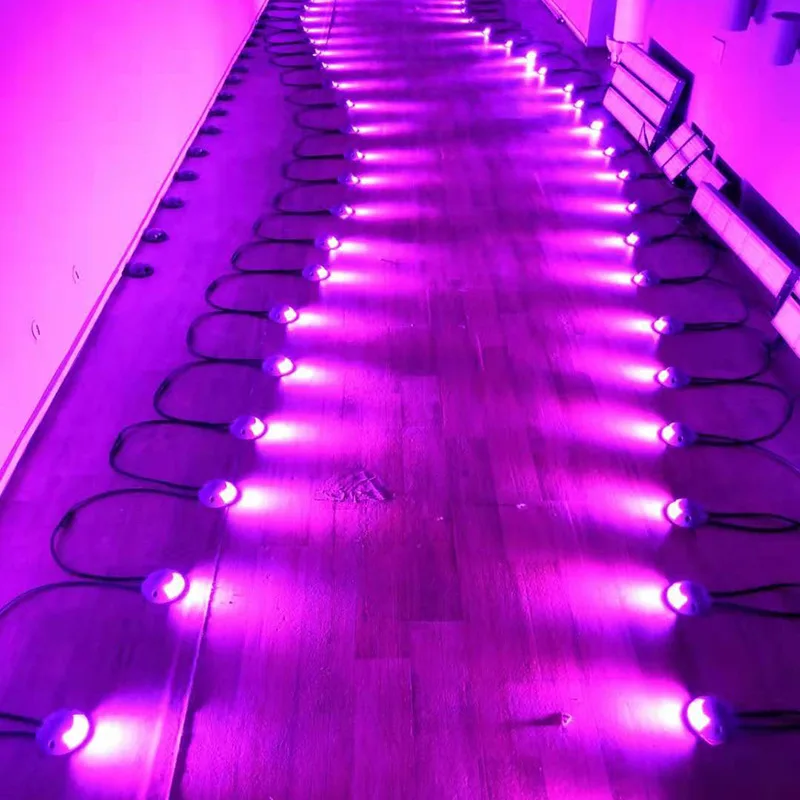 

10 шт./лот освещение на палубе DMX512 RGB напольный светильник напольный лестничный светильник подземный Led одностороннее освещение внешнее упра...