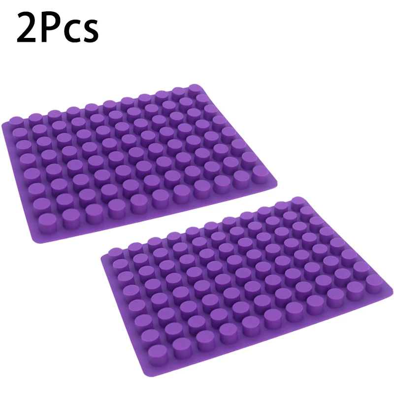 

2PCS 88 cavities Mini Round Dia 2cm Mini Cheese Cakes Molds Baking Silicone Mold for Chocolate Truffle Jelly and Candy Ice Mold