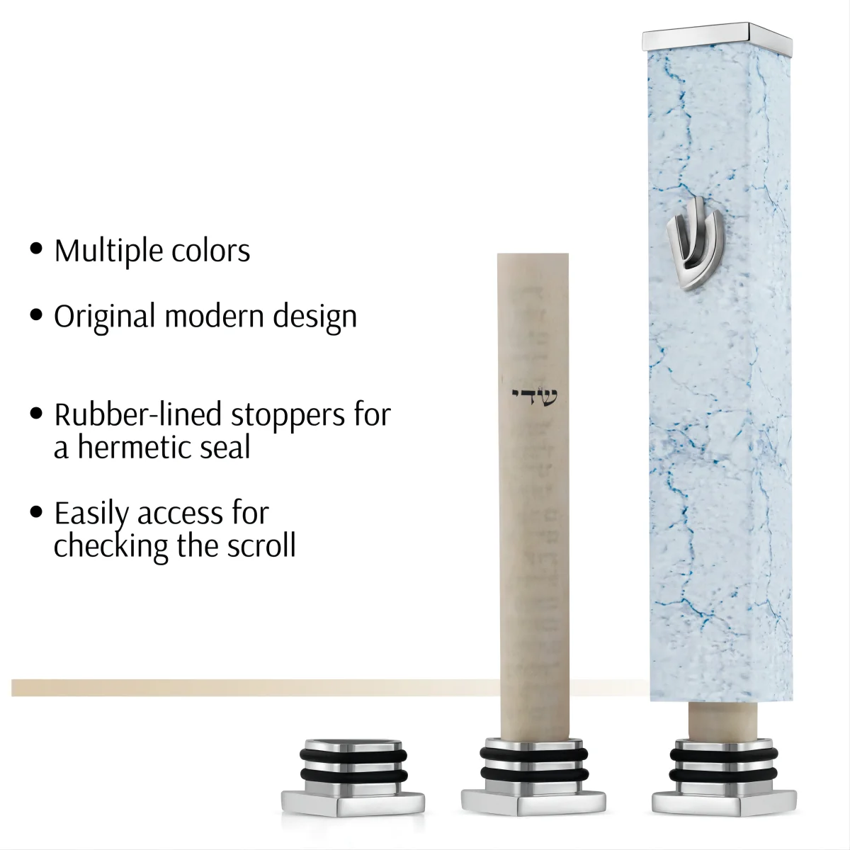 Металлический Mezuzah Judaica Shema благословение иврит домашние дверные украшения