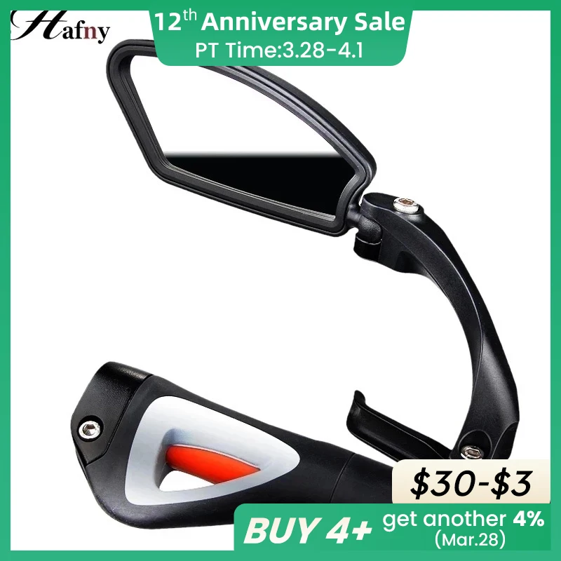 

Hafny Origin Bicycle Stainless Steel Lens Mirror MTB Handlebar Side Safety Rear View Mirror Road Bike Cycling Rearview Mirrors