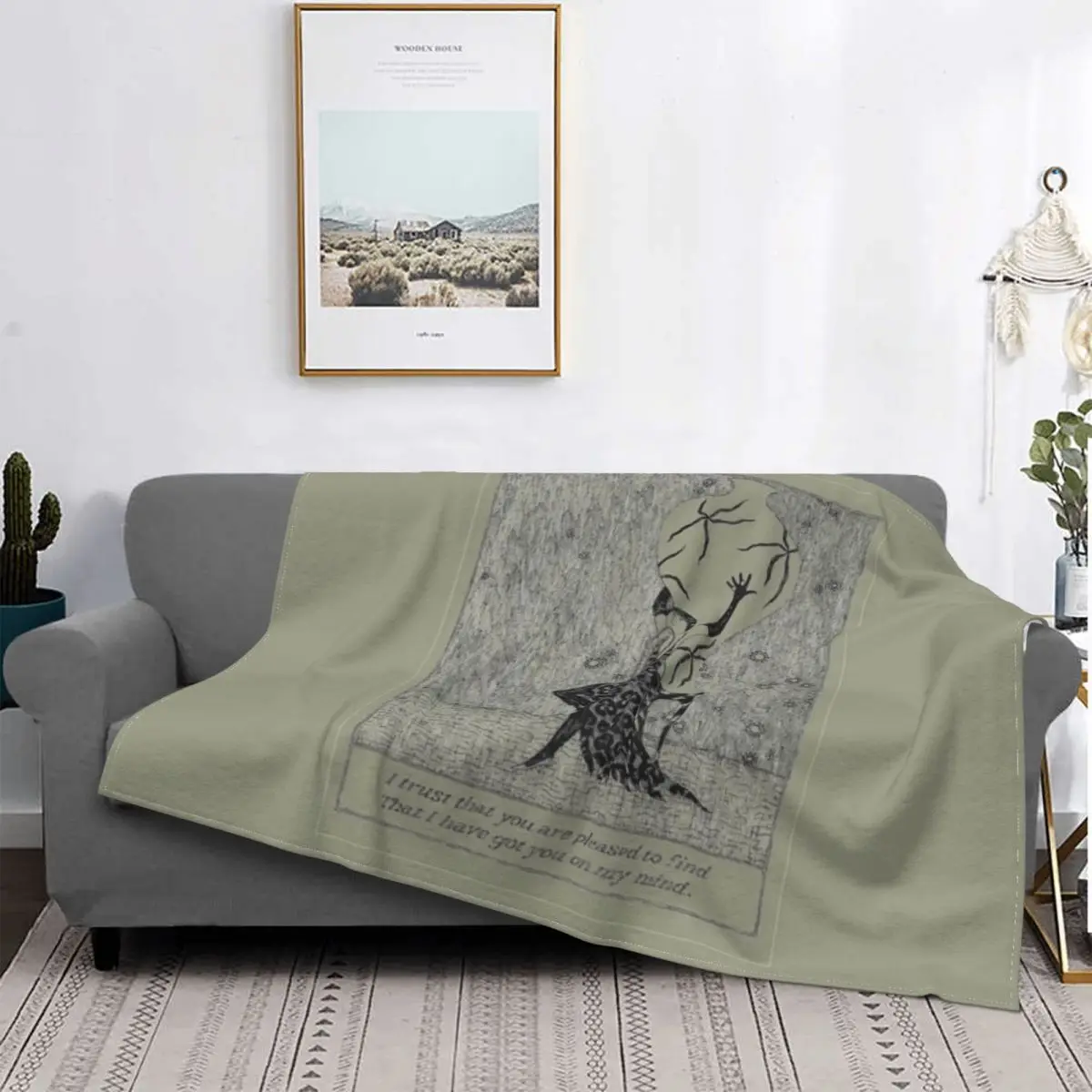 Эдвард Гори-на мне очень мягкое Флисовое одеяло