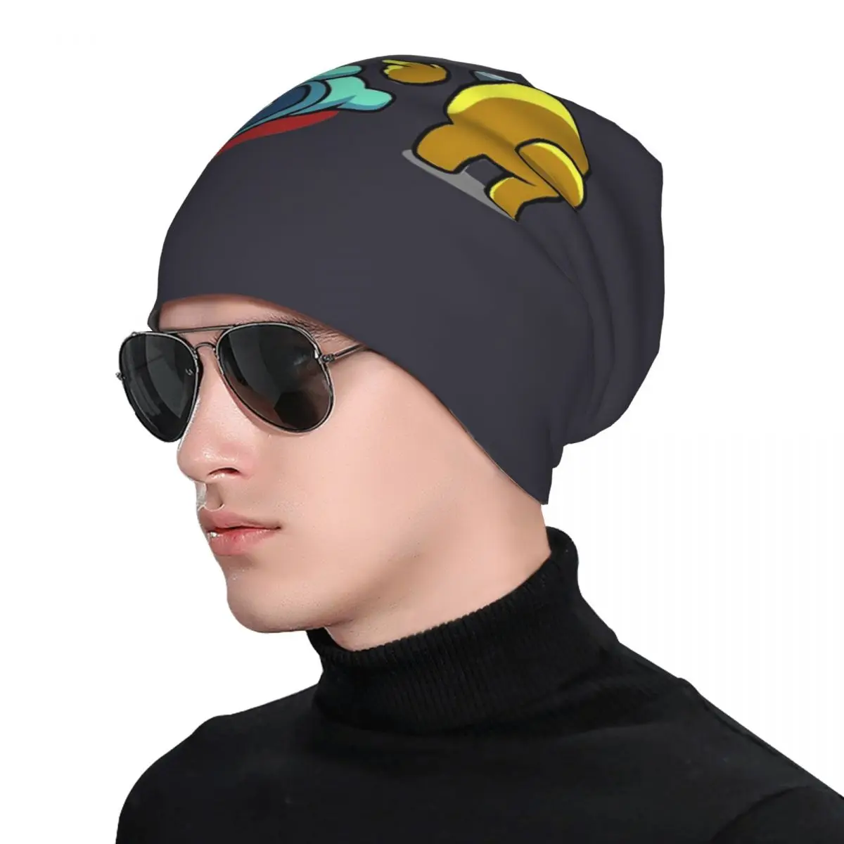 Amongs of Us Suspect Bonnet Hat Goth Outdoor Skullies Beanies Impostor Game для мужчин и женщин Весенние