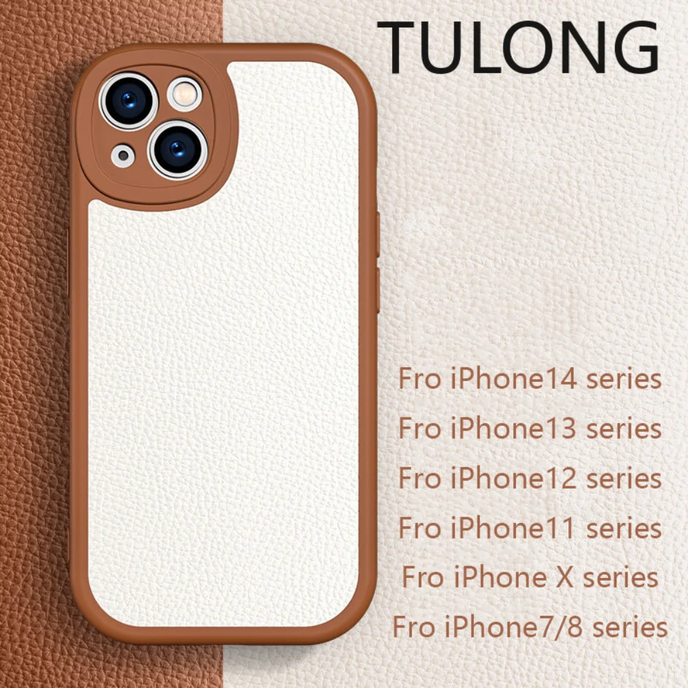 

TULONG Suitable for IPhone14 Mobile Phone Case New 13ProMax 12 Soft 11 All-inclusive 11pro 12pro 13pro Xs Anti-fall 7 8Plus Case