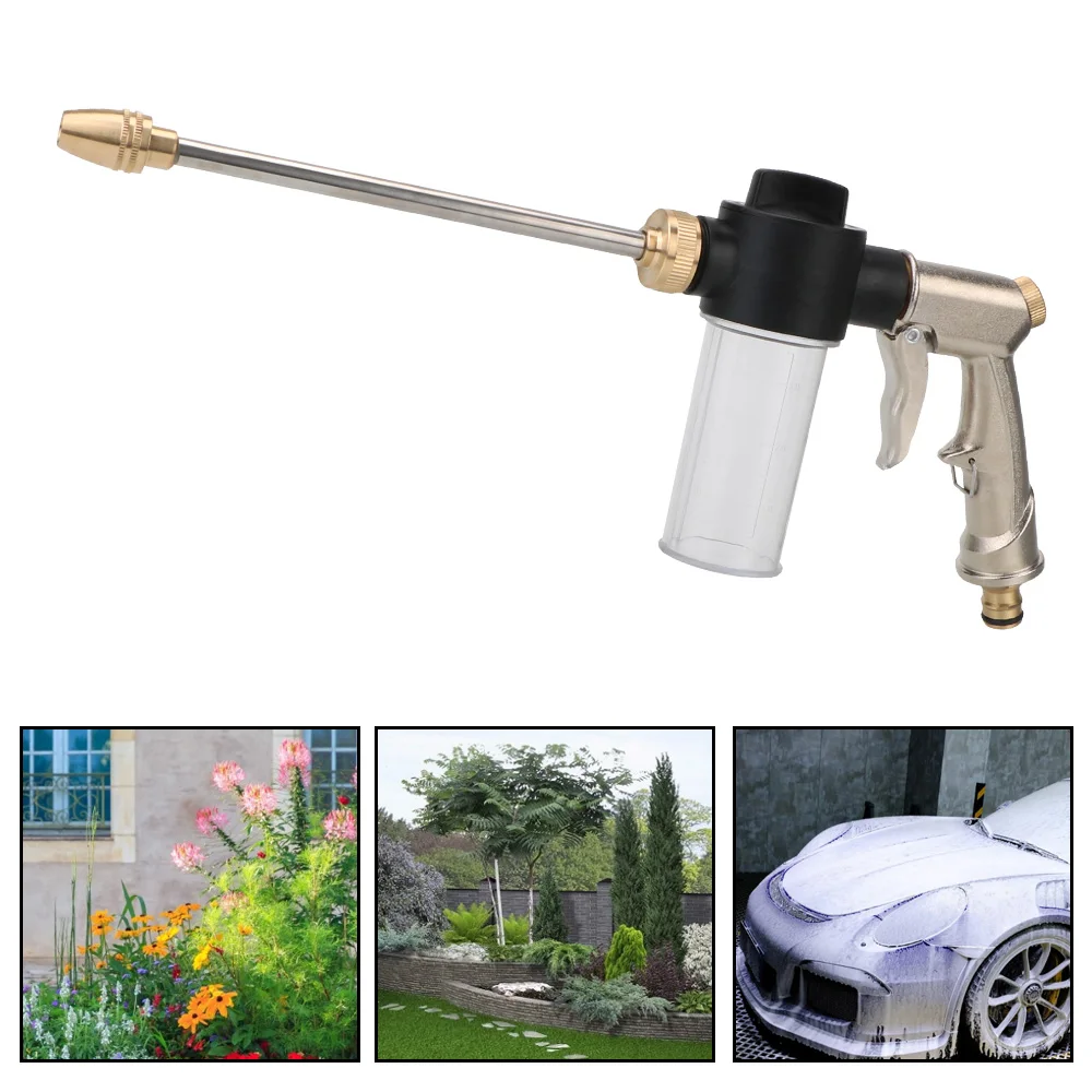 

Металлический инструмент для распыления воды, мойка автомобиля, очиститель, новый спринклер высокого давления, пенопласт, водный садовый шланг, водяной пистолет для сада