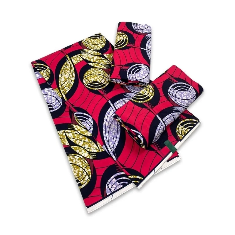 

2023 New Hot Sell African Wax Fabric Ankara Wax Prints Fabric Ghana Guaranteed Veritable Wax Pagne 6 Yards Wholesale Prices