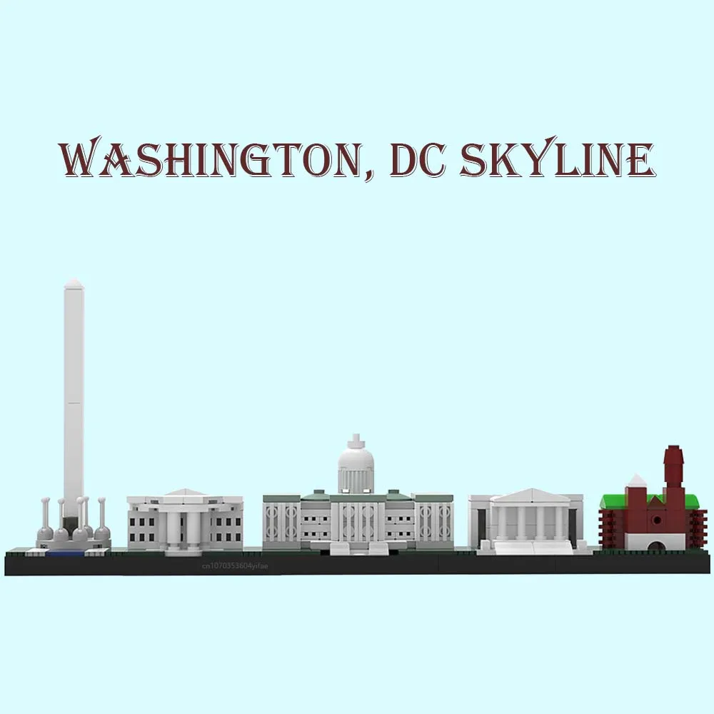 

278 Pcs Washington SAR Skyline Legoaw Technic Blocks Toys for Boys Weapon Constructions Children Action Figures Set Mould King