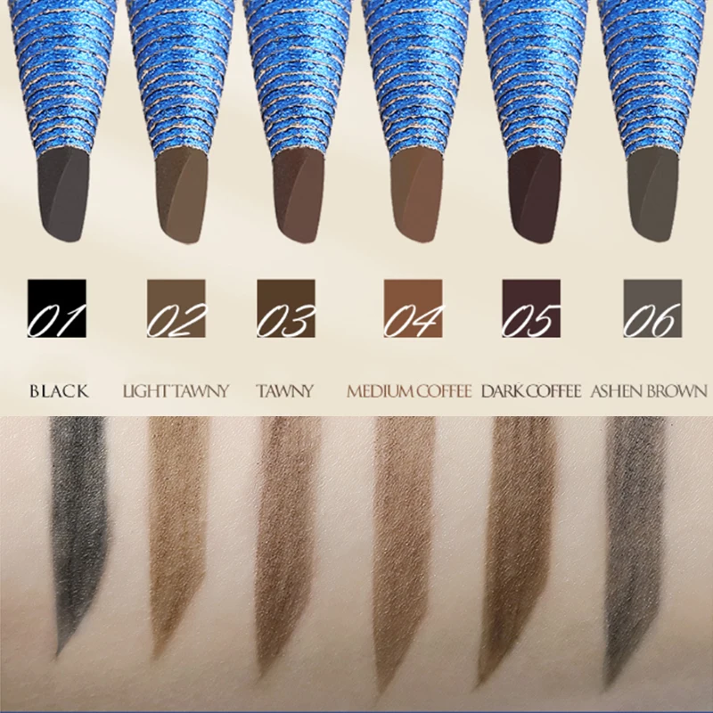 Карандаш для бровей водостойкий микроблейдинг трафарет ТИНТ тату макияж стойкий