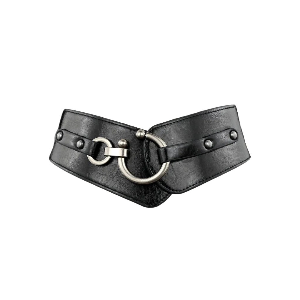 

Vintage Style Women Belt PU Leather Wide Corset Dress Waist Belts Party Banquet Decoration Waistband Clothing Accessory