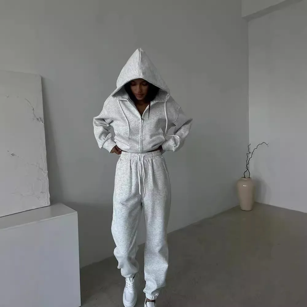 Женский комплект из двух предметов весенне-осенний женский спортивный костюм на