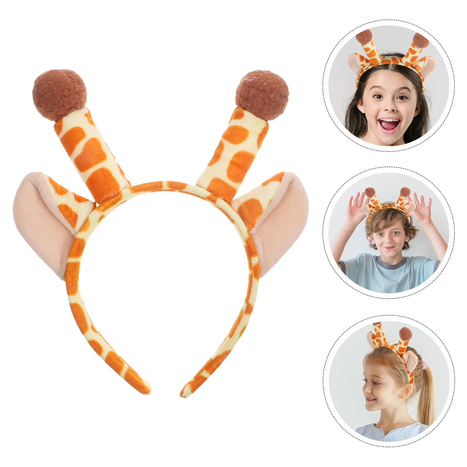 

Antler Headband Women's Headbands Cute Giraffe Horn Clothing Cosplay Ears Plush