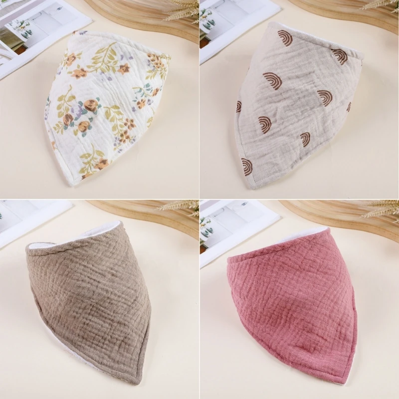 

Baby Bibs Absorbent Cotton Dribbles Bibs for Baby Boys & Girls Unisex Bibs Gift BX0D