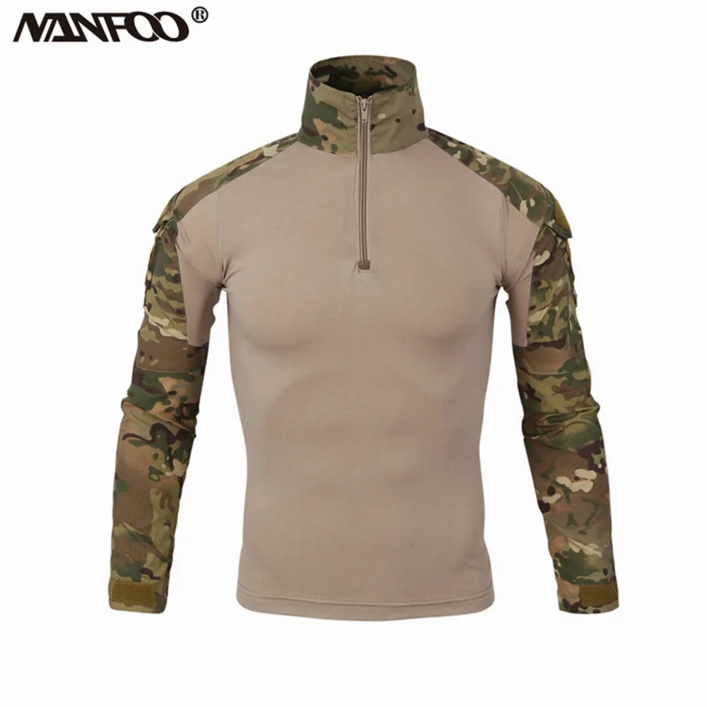 

Уличная дышащая рубашка для велоспорта с длинным рукавом CS камуфляжная рубашка поло костюм американской лягушки снайперская форма для инструктора