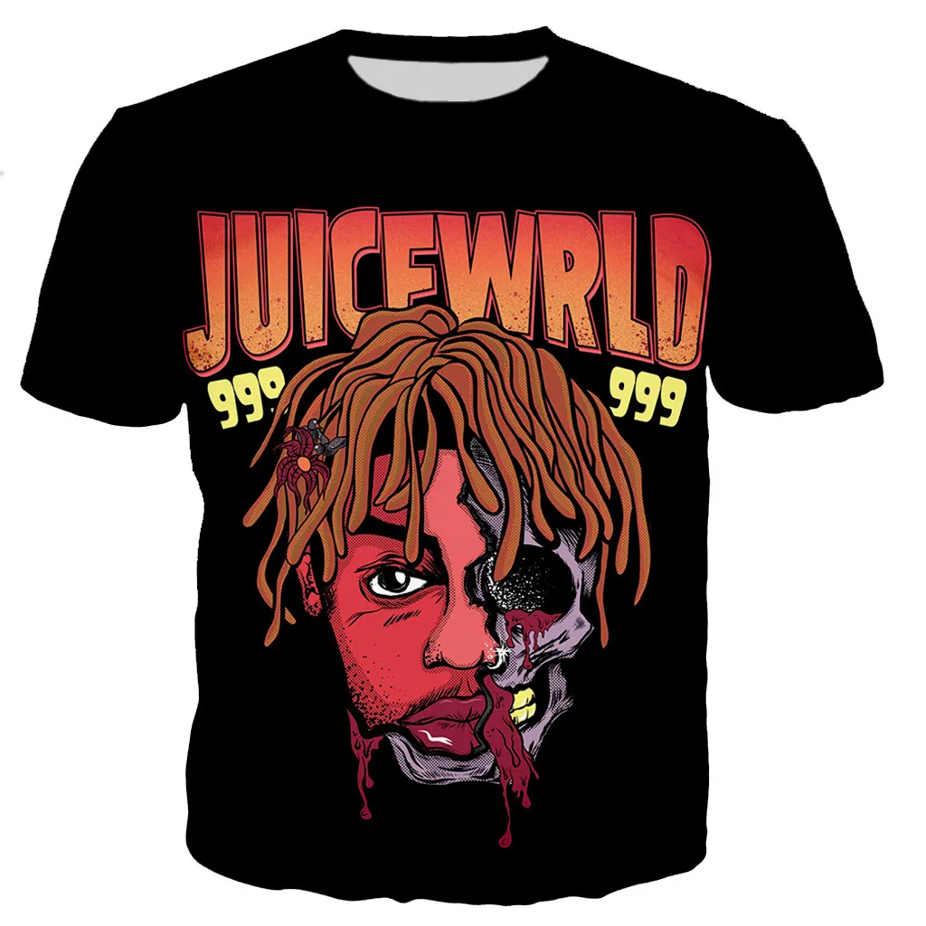 

Man's/Woman's New Rapper Juice Wrld 3D Printed T Shirt Casual Fashion Oversized Top Casual Harajuku Style Streetwear T Shirt