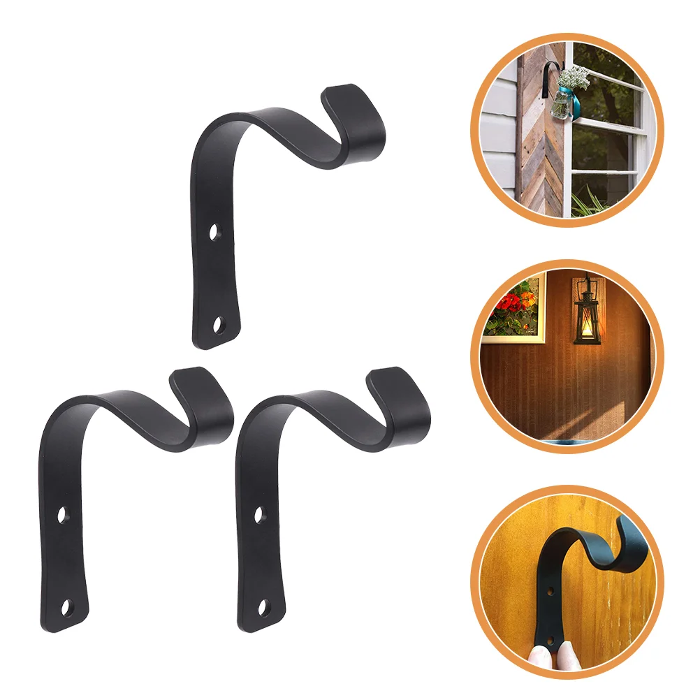 

3 Sets Hooks Hanging Flowerpot Hooks Useful Hanging Basket Hooks Home Hangers for Indoor Garden Home