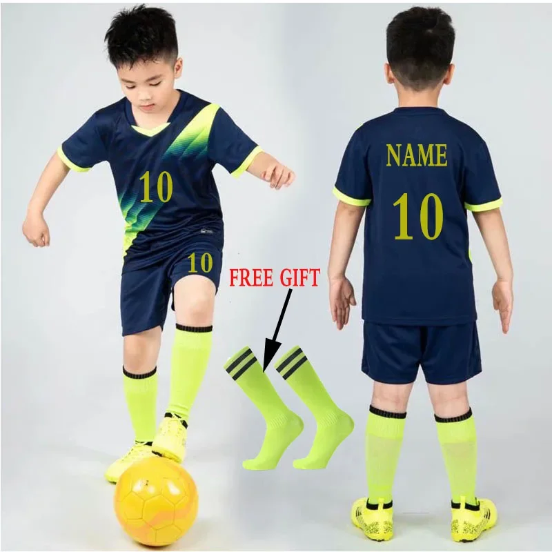 

Children's Football Uniforms, Football Set for Young Boys and Girls, Short-sleeved Kit