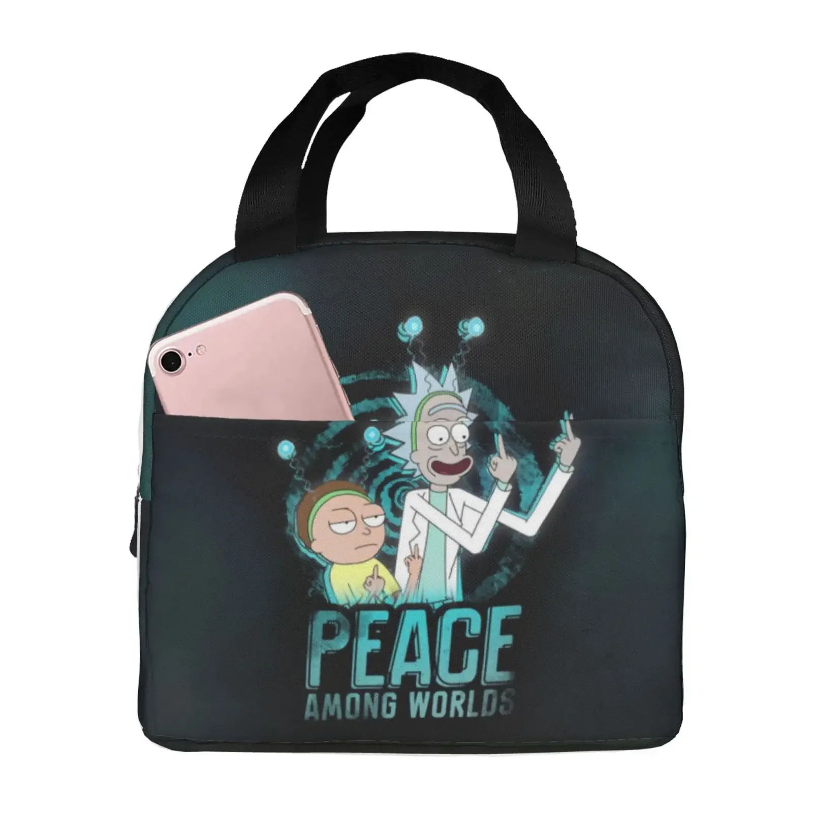 

Новая модная переносная и многоразовая сумка для завтрака с 3d-рисунком в стиле аниме