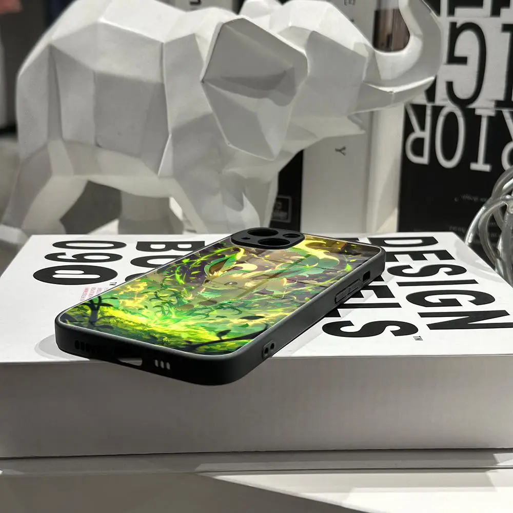 Фото Чехол P-Pokemons для телефона с закаленным стеклом для iPhone 16ProMAX 14 12 17Pro Air 15 16 Plus 13 Pro MAX. №3