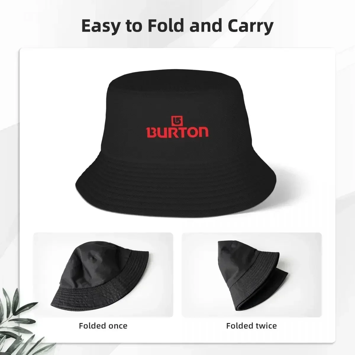 Фото Burton Snowboard sport seau chapeau Panama pour enfants Bob chapeaux Cool pêcheur chapeaux été plage pêche unisexe casquettes, c №2