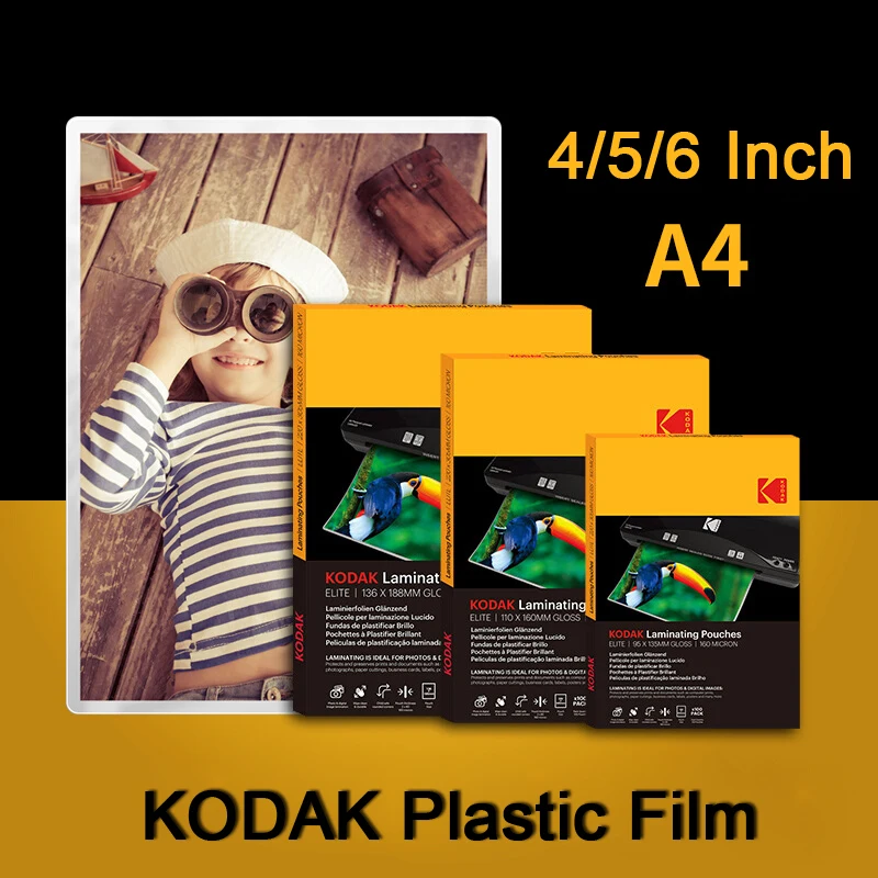 50PCS KODAK Plastic Film Preservation Photo/Files/Card/Picture Lamination Roll Films Clear Shrinky Film