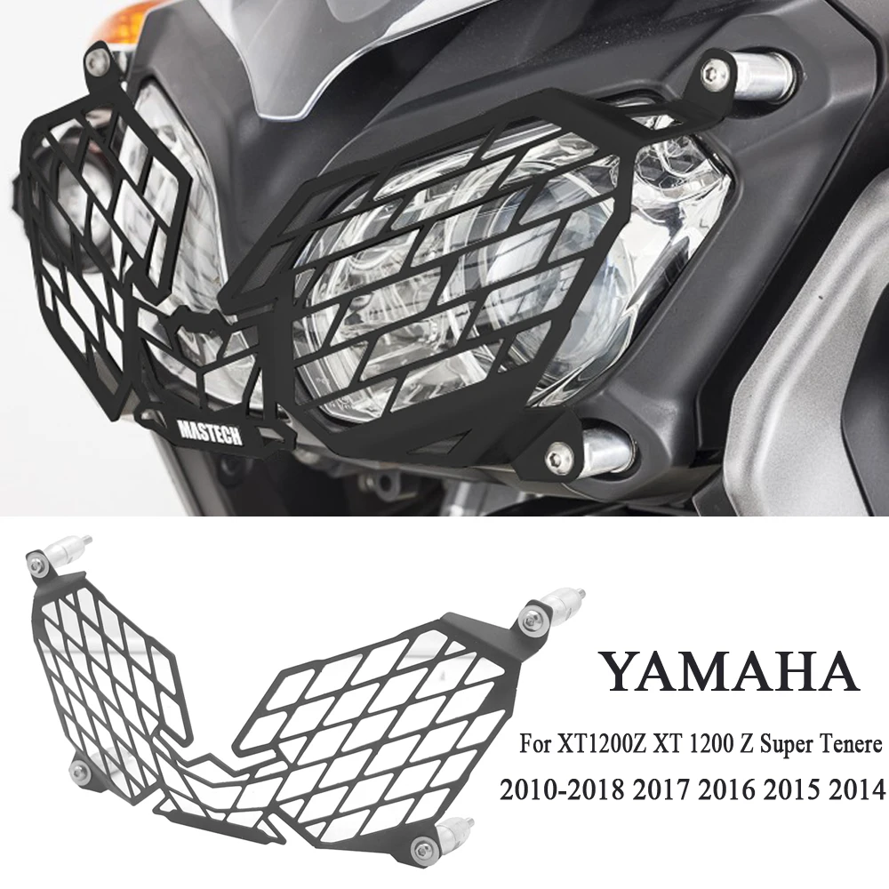 

Для XT1200Z XT 1200 Z Super Tenere 2010-2018 2017 2016 2015 2014 мотоциклетная модификация фара решетка радиатора Защитная крышка