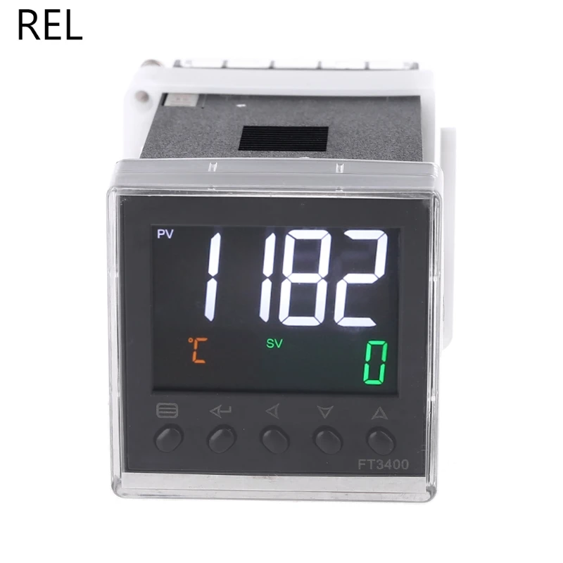

Relay SSR Output K J Pt100 PID Thermostat Din AC 100-240V Temperature Controller AC 100-240V LCD Display Waterproof