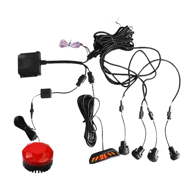 

For Truck Left Or Right Side Available Parking Sensor With Voice Alarm 4 Alarm Beep Show Distance On Display Sensor