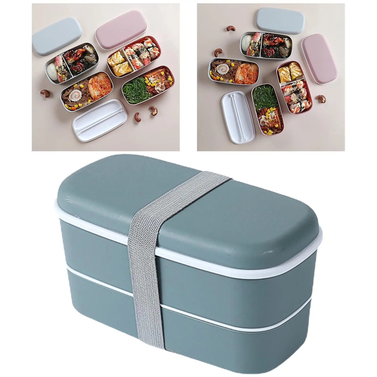 Ланч-бокс, многофункциональный портативный контейнер для суши, можно мыть в посудомоечной машине, для пикника, Походов, Кемпинга, школы