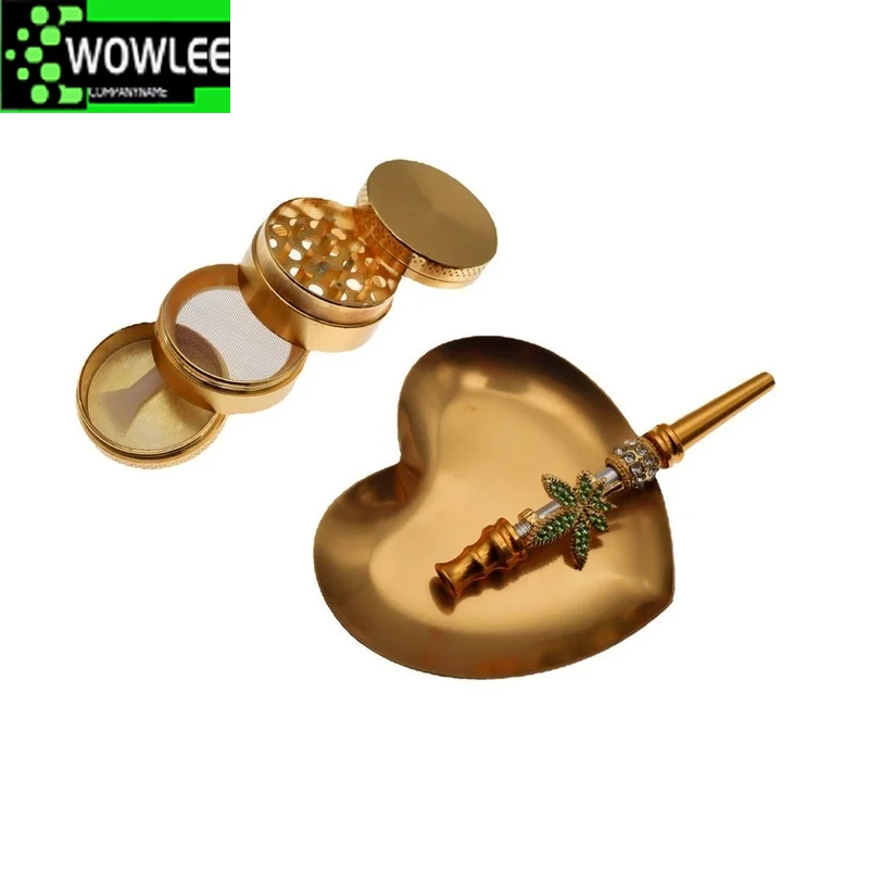 

Smoke Grinding Machine Heart Shaped Cigarette Set Herb Grinder Weed Grinder Herbal Herb Mill Spice Crusher Smoke Grinder