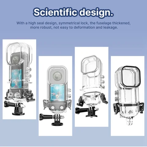 Подводная фотокамера для дайвинга на глубине 45 м для Insta360 X3, защитный корпус, водонепроницаемый фотобокс для Insta 360 X3, аксессуары для камеры