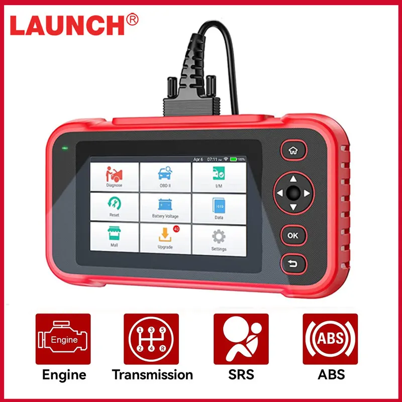 

Сканер LAUNCH PK CRP123i считыватель кодов автомобиля OBD2 сканер проверки коробки передач двигателя SRS ABS Профессиональный диагностический инструм...