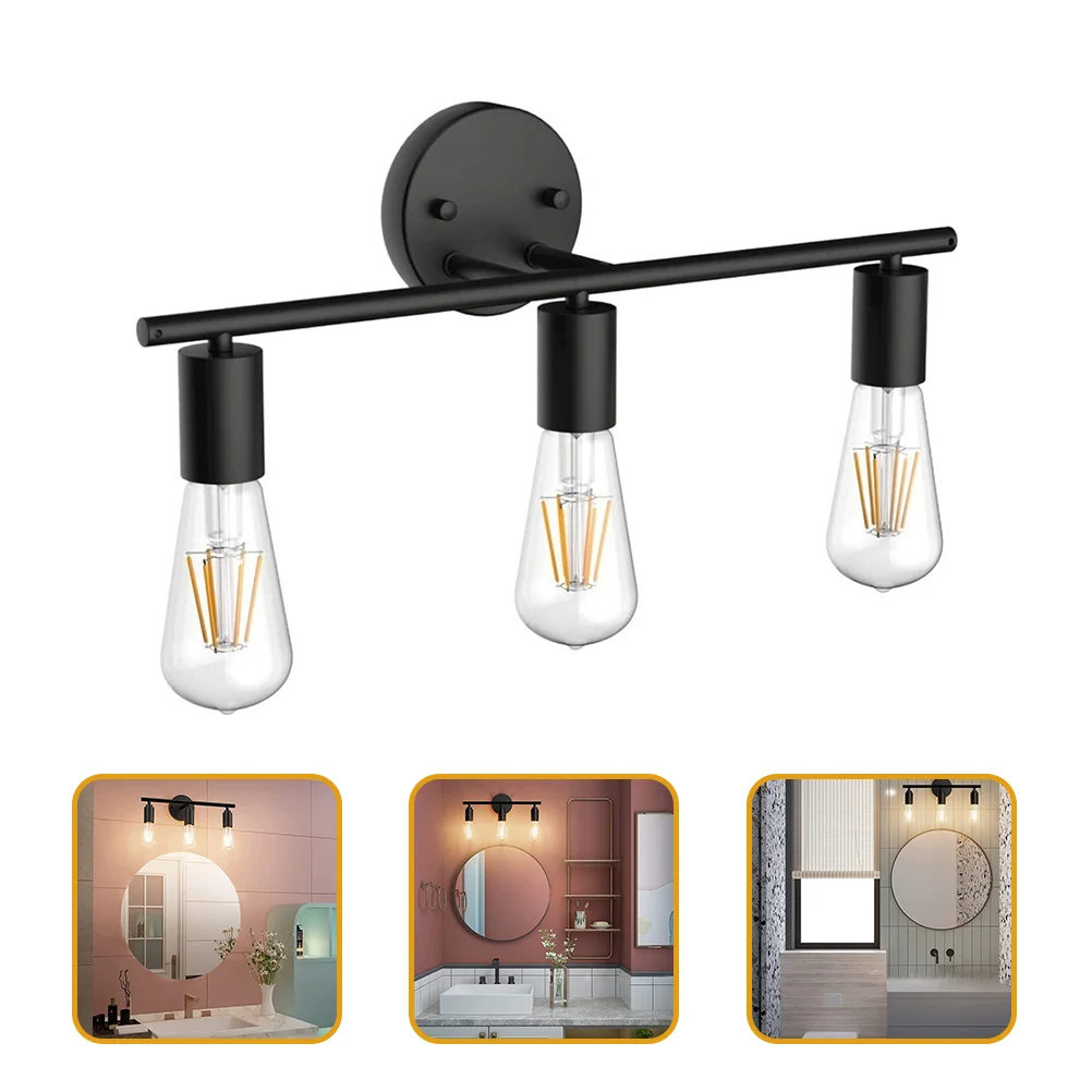 

Light Vanity Bathroom Wall Socket Fixtures Over Mirror Lights Adapter Lighting Fixture Farmhouse Outlet Rustic Lamp Sconces