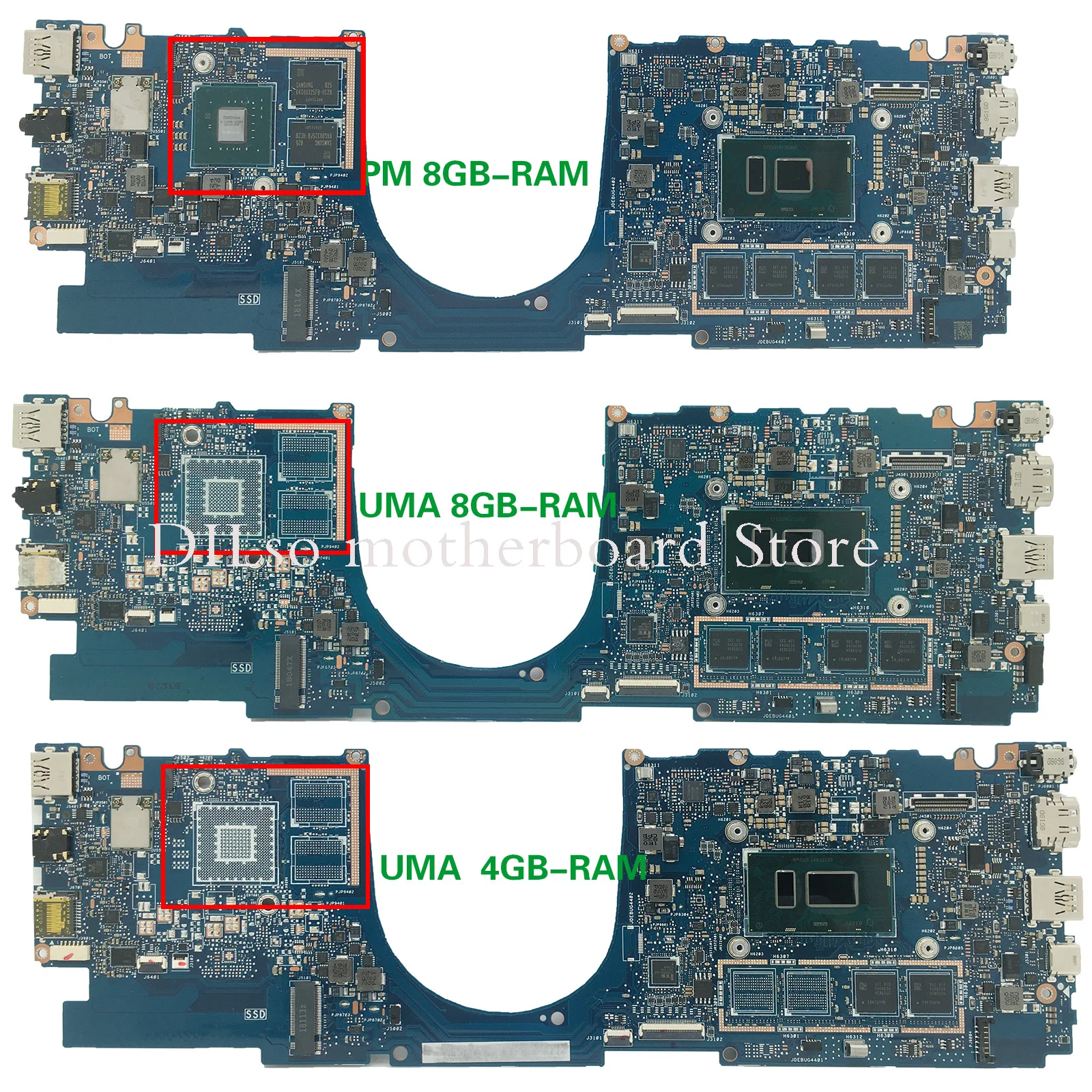 Рисунок 3 - UX331UA материнская плата для ноутбука