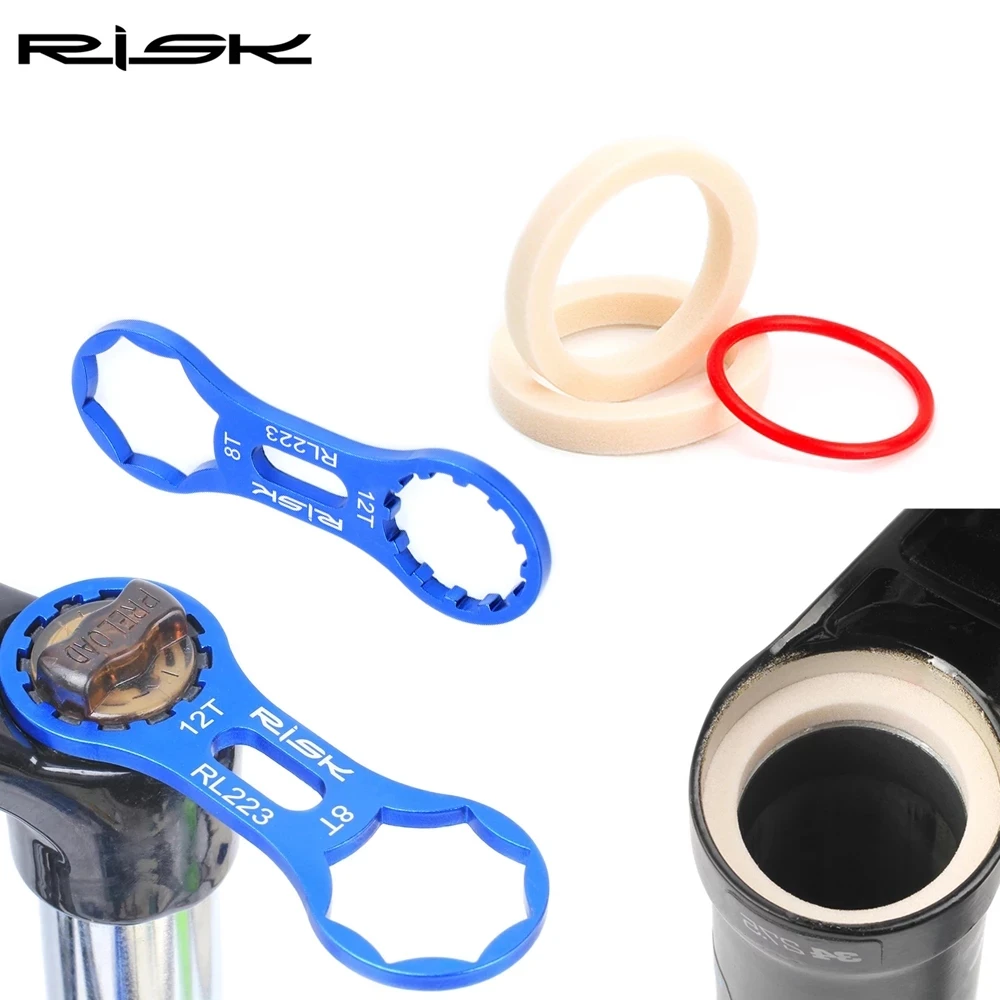 

RISK Bicycle Sponge Ring Oil Sealed Foam Bike Front Fork For Fox Rockshox Manitou Sponges And Itinerary 0-ring Fork Removal Tool